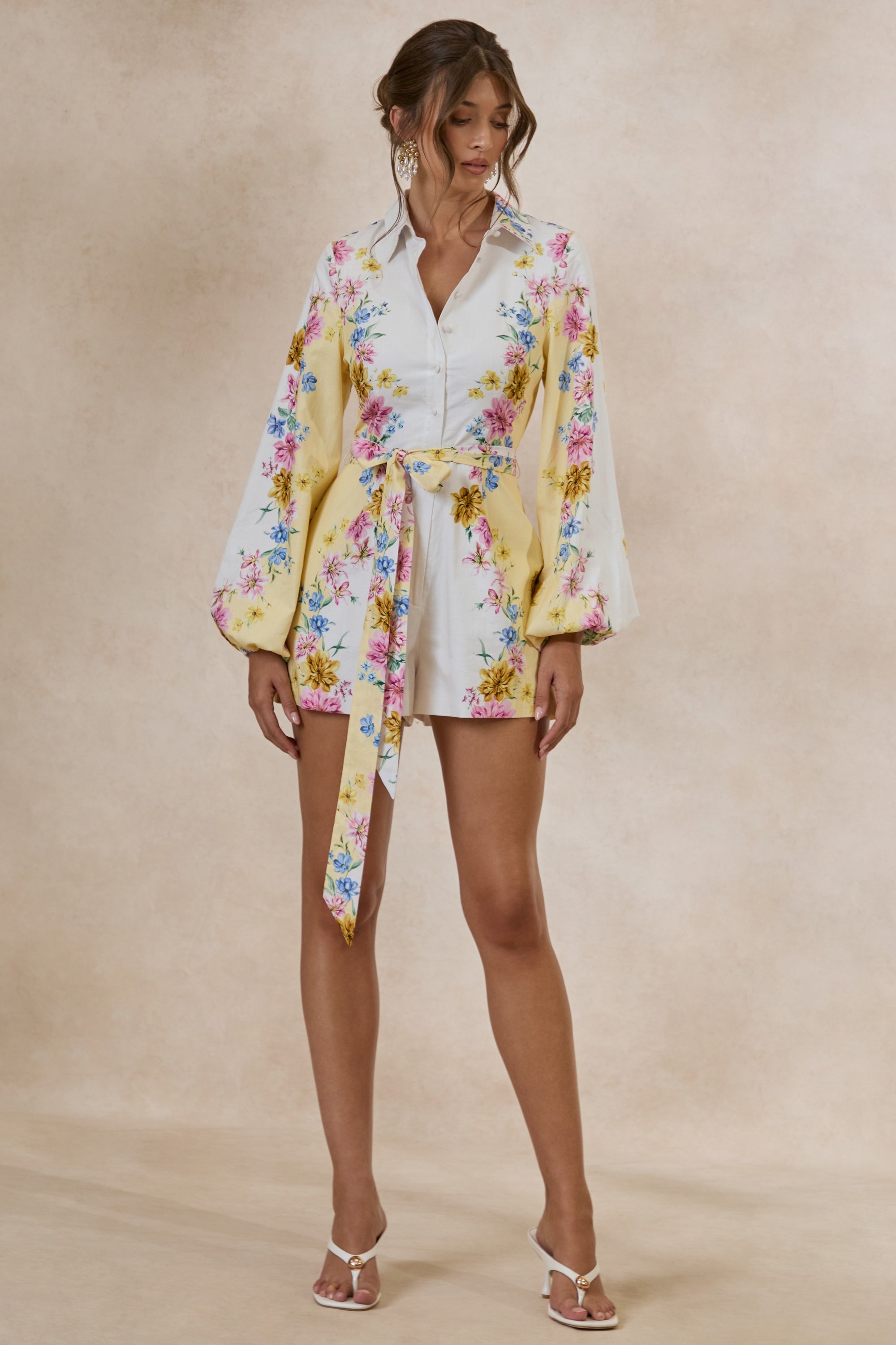 ECM_HR_CL138206121 - Mariposa _ Lemon Floral Round-Neck Tailored Playsuit 8.jpg