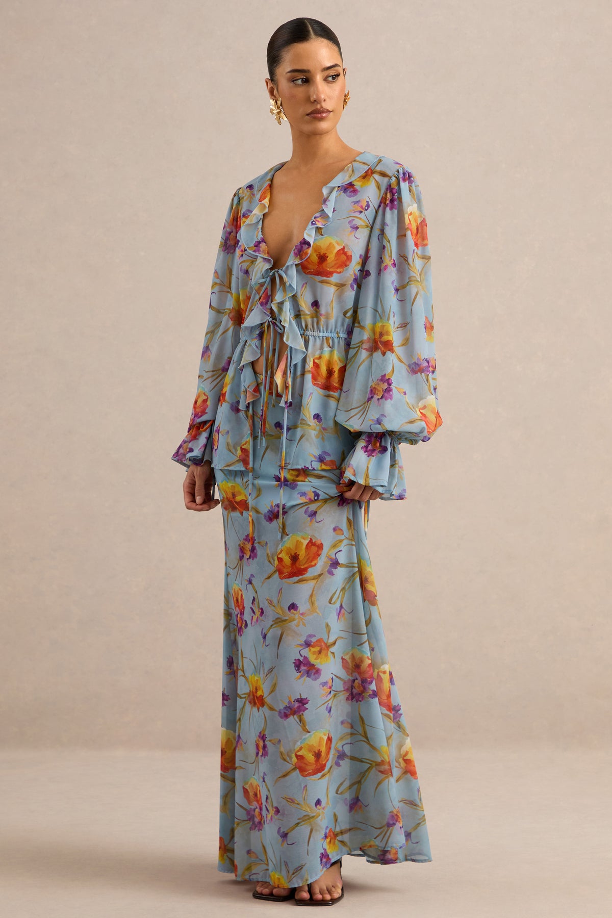 CL138216016 - Alveta | Blue Floral Chiffon Sheer Maxi Skirt3.jpg