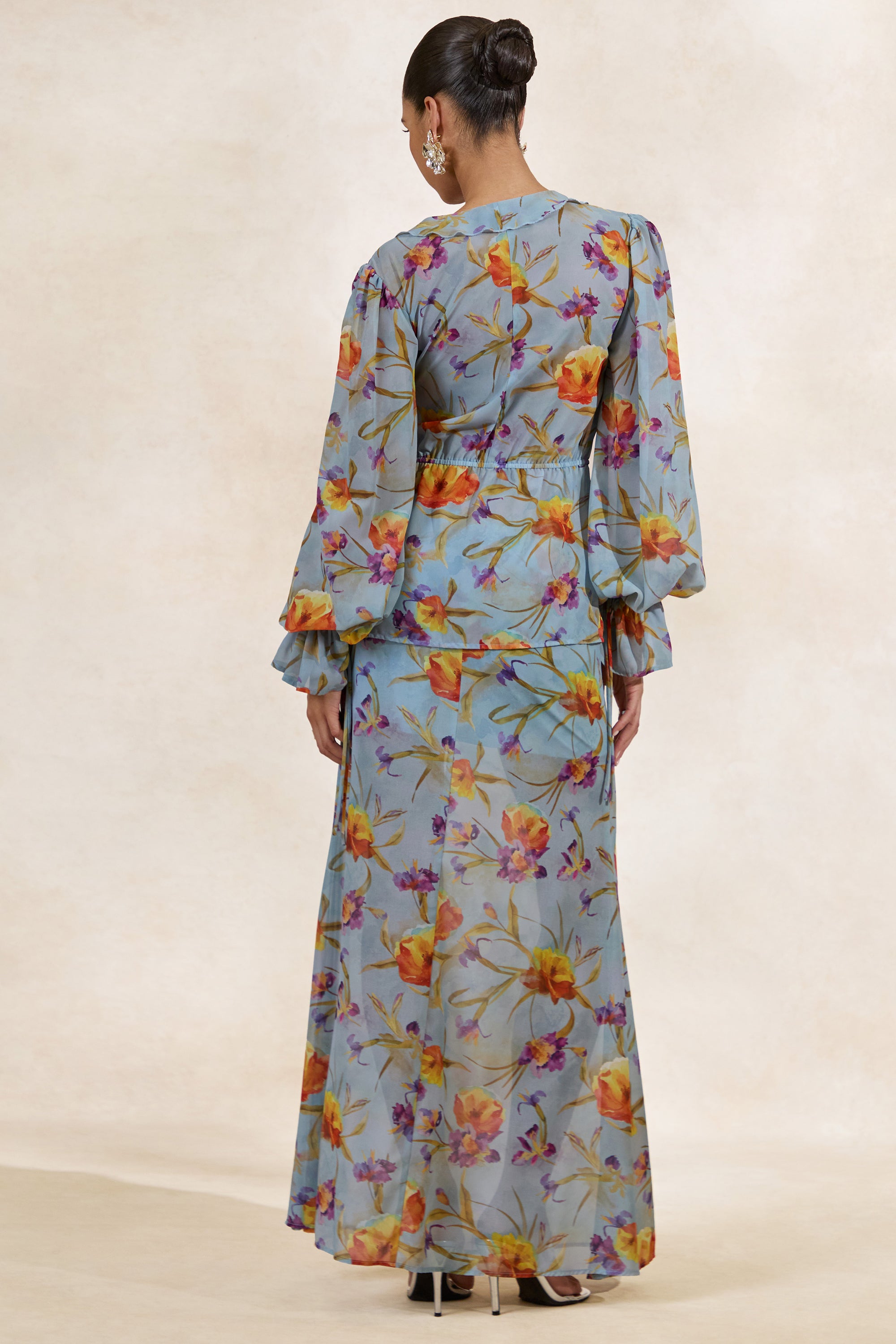CL138216016 - Alveta _ Blue Floral Chiffon Sheer Maxi Skirt 10.jpg