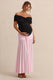 ECM_HR_CL138247081 - Eudora - Black & Light Pink Bardot-Neck Maternity Maxi Dress With Gathered Detailing  1.jpg