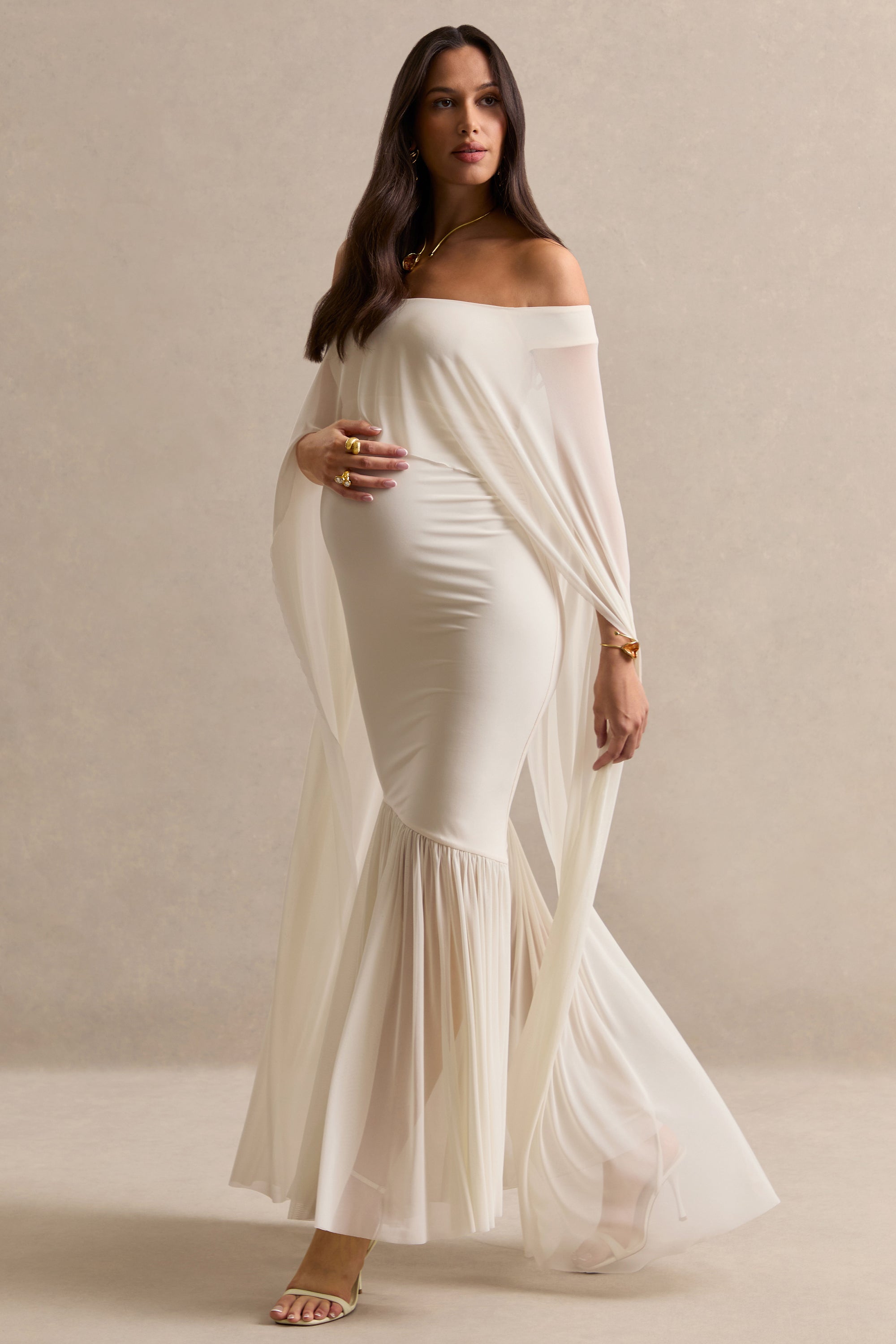 ECM_HR_CL138466111 - Bluma Cream Bardot-Neck Maternity Maxi Dress With Sheer Skirt And Cape Detail8.jpg