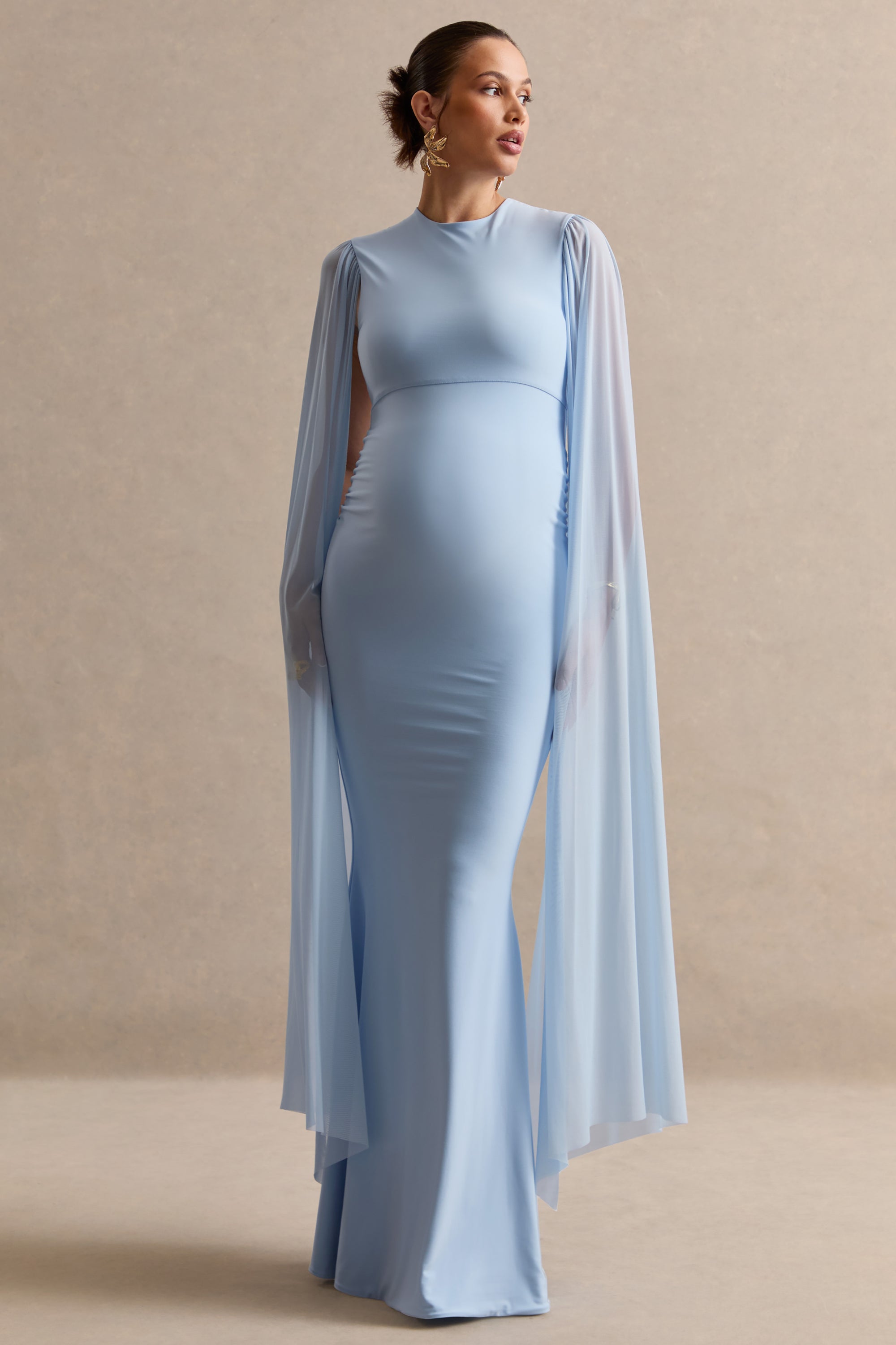 ECM_HR_CL138469013---Calitheia-_-Light-Blue-Maternity-Maxi-Skirt-With-Gathered-Detailing-+-CL138481013---Cataleya-_-Light-Blue-Asymmetric-Neck-Maternity-Top-With-Knot-And-Sash-Detail1.jpg