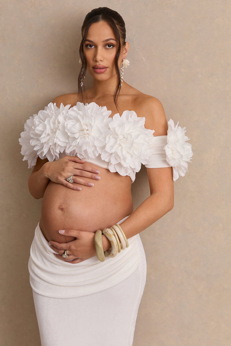 ECM_HR_CL138480110 - Arwenne _ White Maternity Maxi Skirt + CL138479110 - Arwenne _ White Bardot-Neck Maternity Crop-Top With Corsage Detailing5.jpg