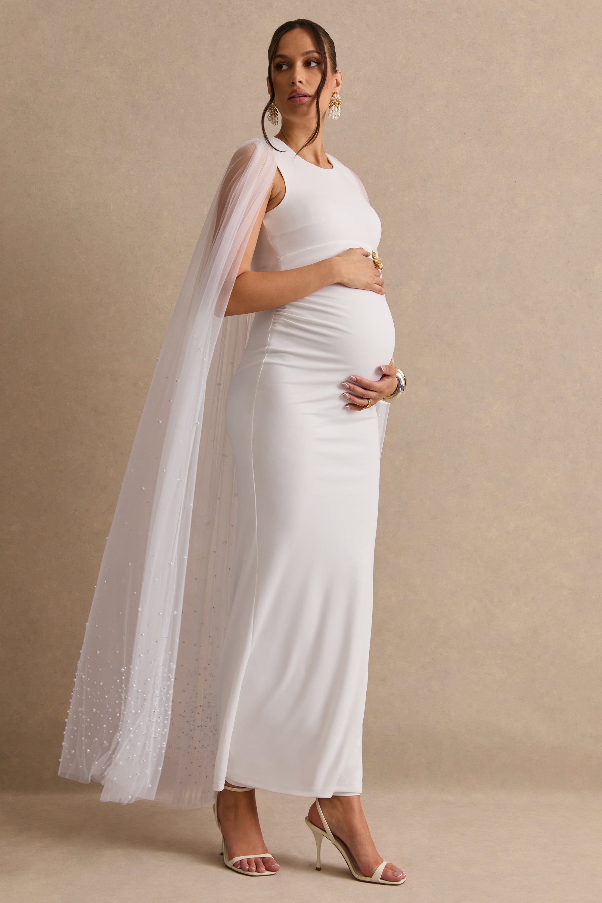 ECM_HR_CL138485110  - Tereza White Round-Neck Maternity Maxi Dress With Sheer Cape Sleeves5.jpg