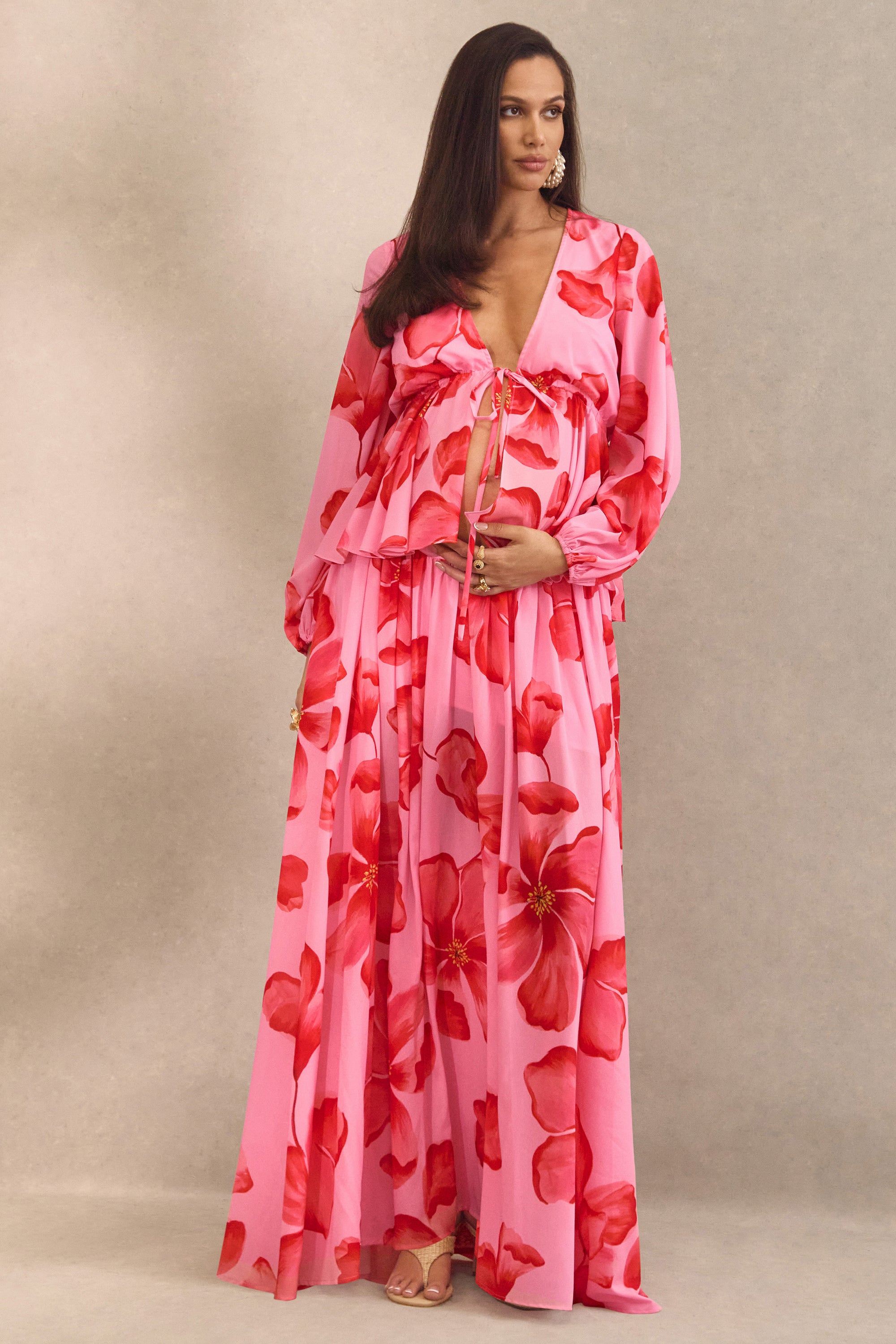 CL138489084 - Asella _ Pink Chiffon Maternity Maxi  0.jpg