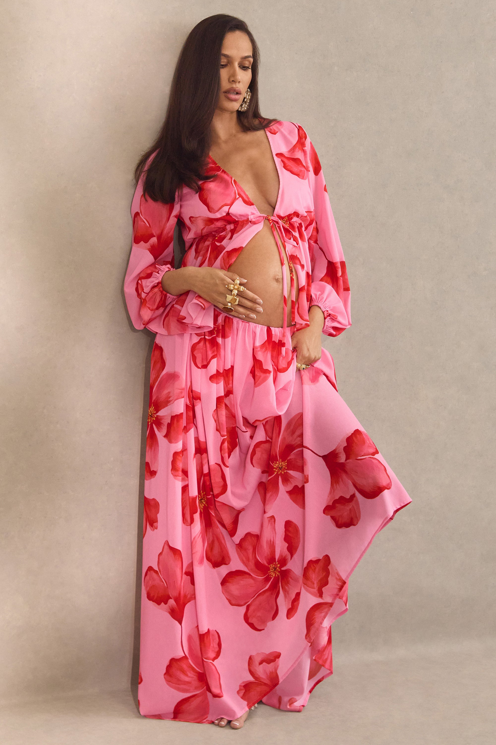 CL138489084 - Asella _ Pink Chiffon Maternity Maxi  11.jpg