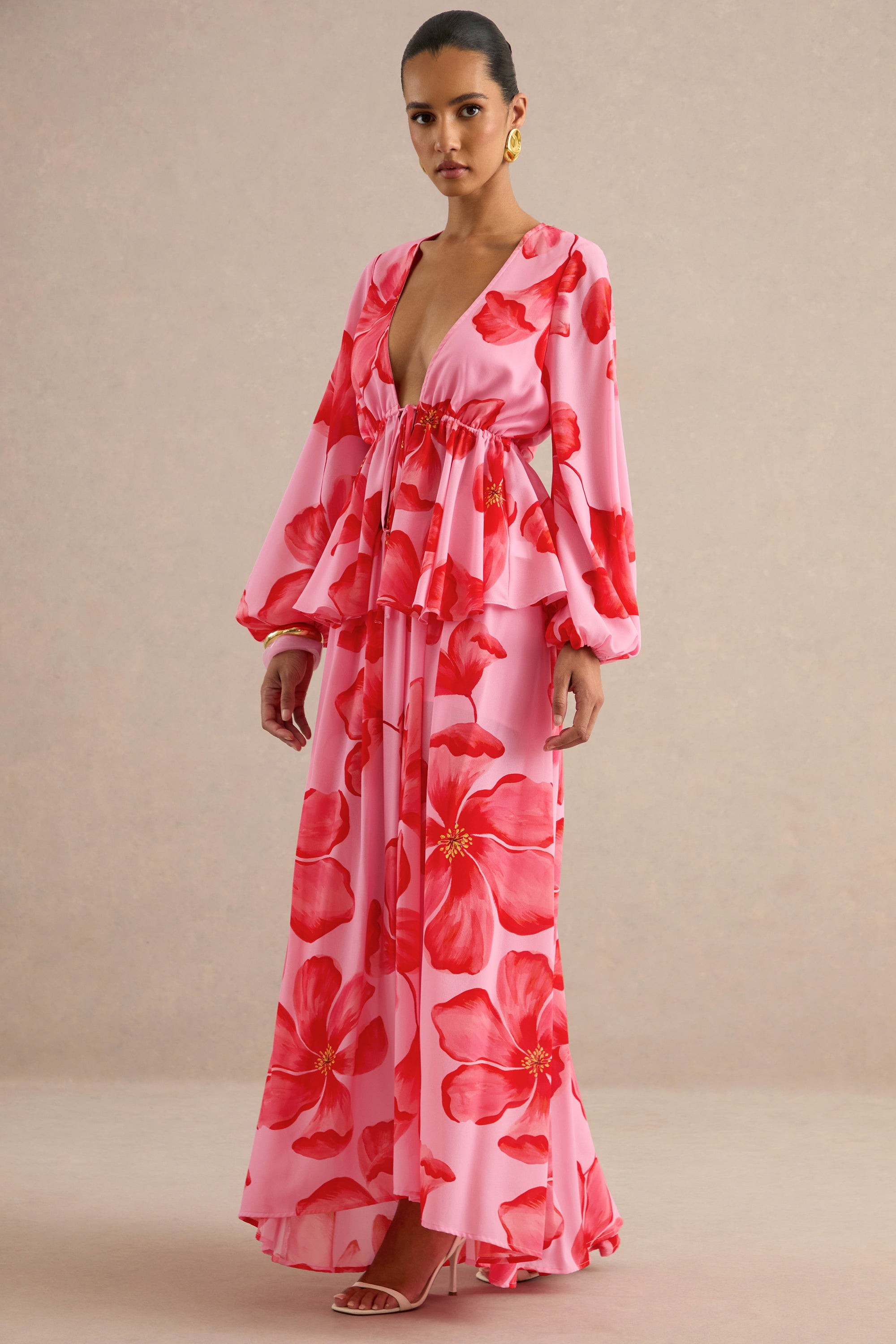 CL138489084 - Asella _ Pink Chiffon Maternity Maxi Skirt 1.jpg