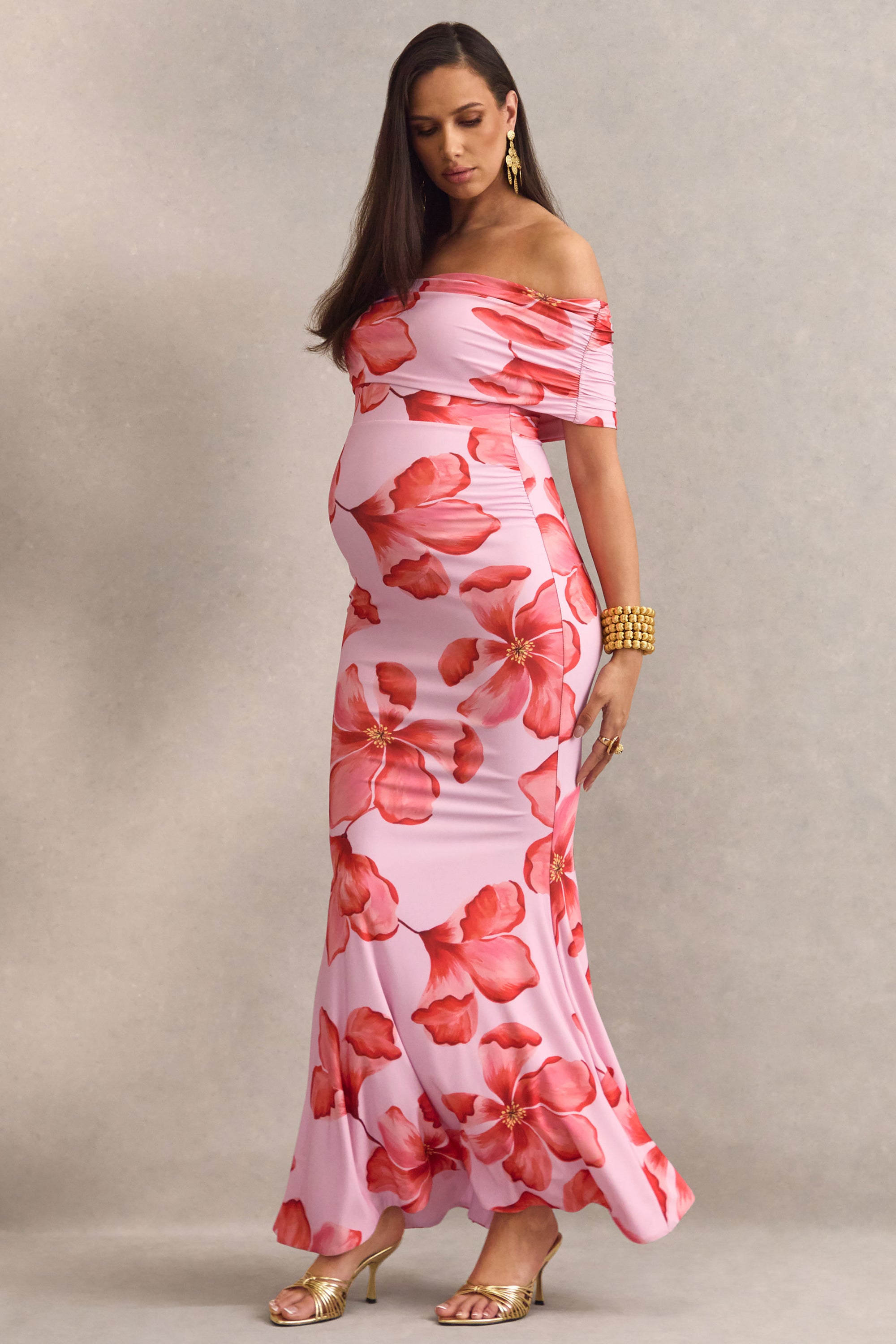 HR_CL138500084---Dalisay-Pink-Floral-Print-Bardot-Neck-Maternity-Maxi-Dress-1.jpg