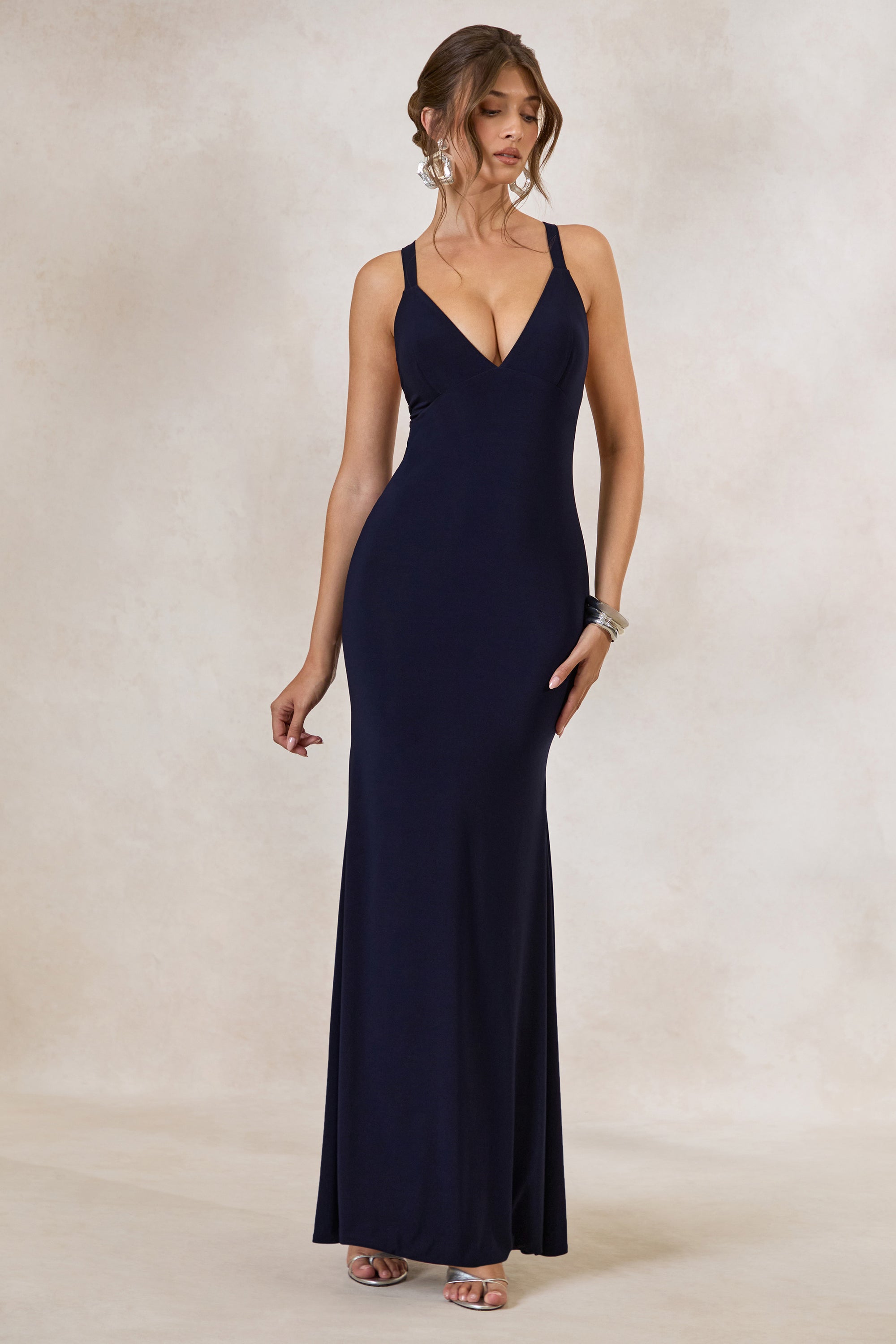 ECM_HR_CL138561010 - Goldiea _ Navy Halter-Neck Fishtail Maxi Dress 0.jpg