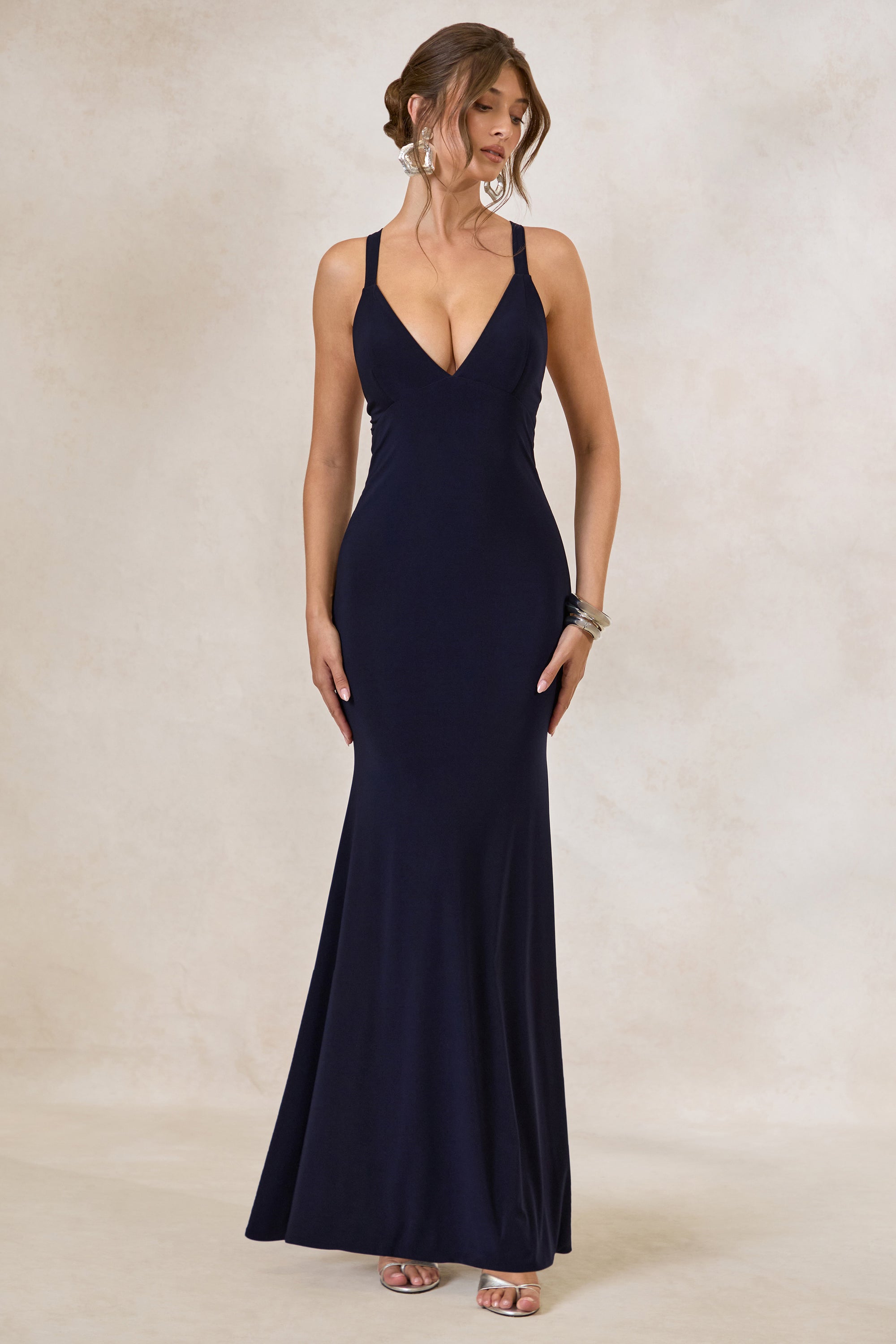 ECM_HR_CL138561010 - Goldiea _ Navy Halter-Neck Fishtail Maxi Dress 1.jpg