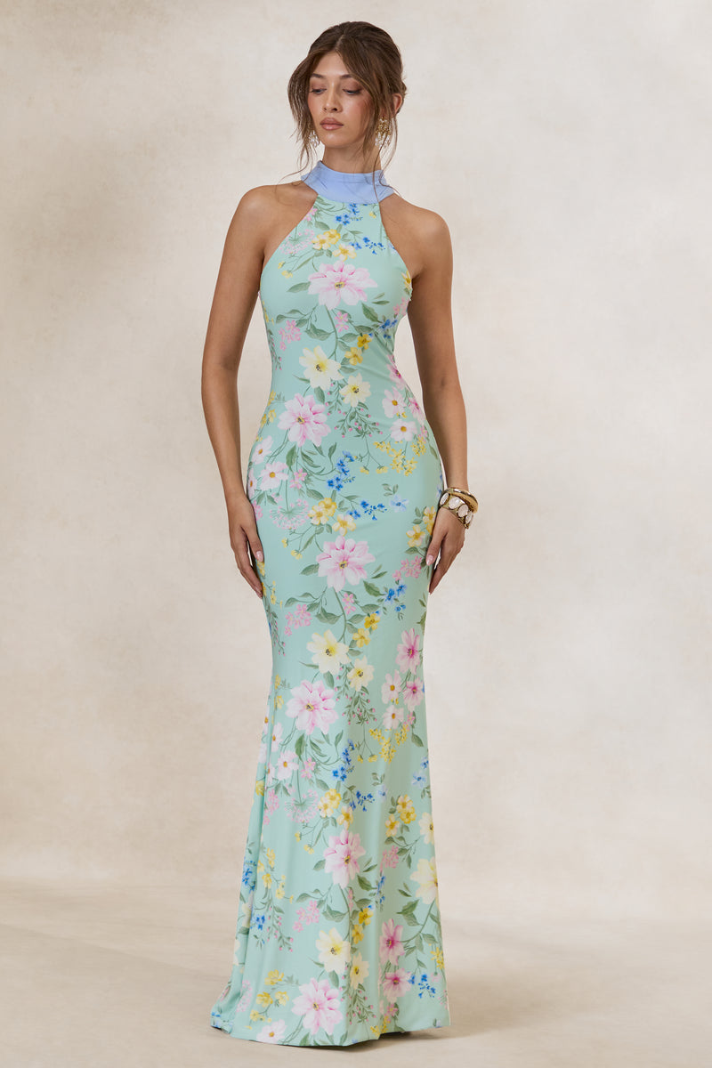 ECM_HR_CL138564032 - Inarah _ Mint Floral Print High-Neck Maxi Dress With Scarf Detail 0.jpg