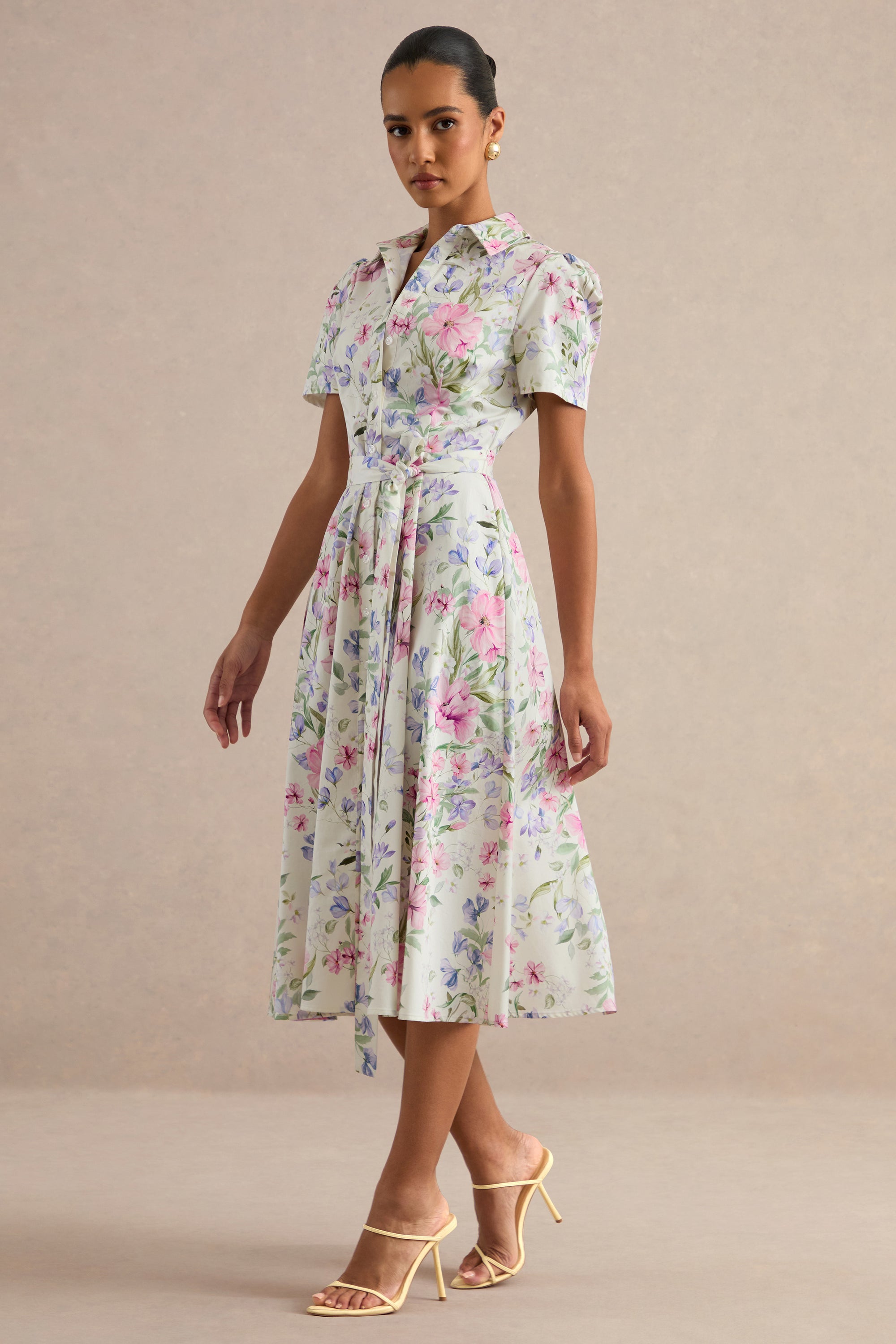 ECM_HR_CL138602111 - Viviette _ Cream Floral Print Collared-Neck Midi Dress 1.jpg