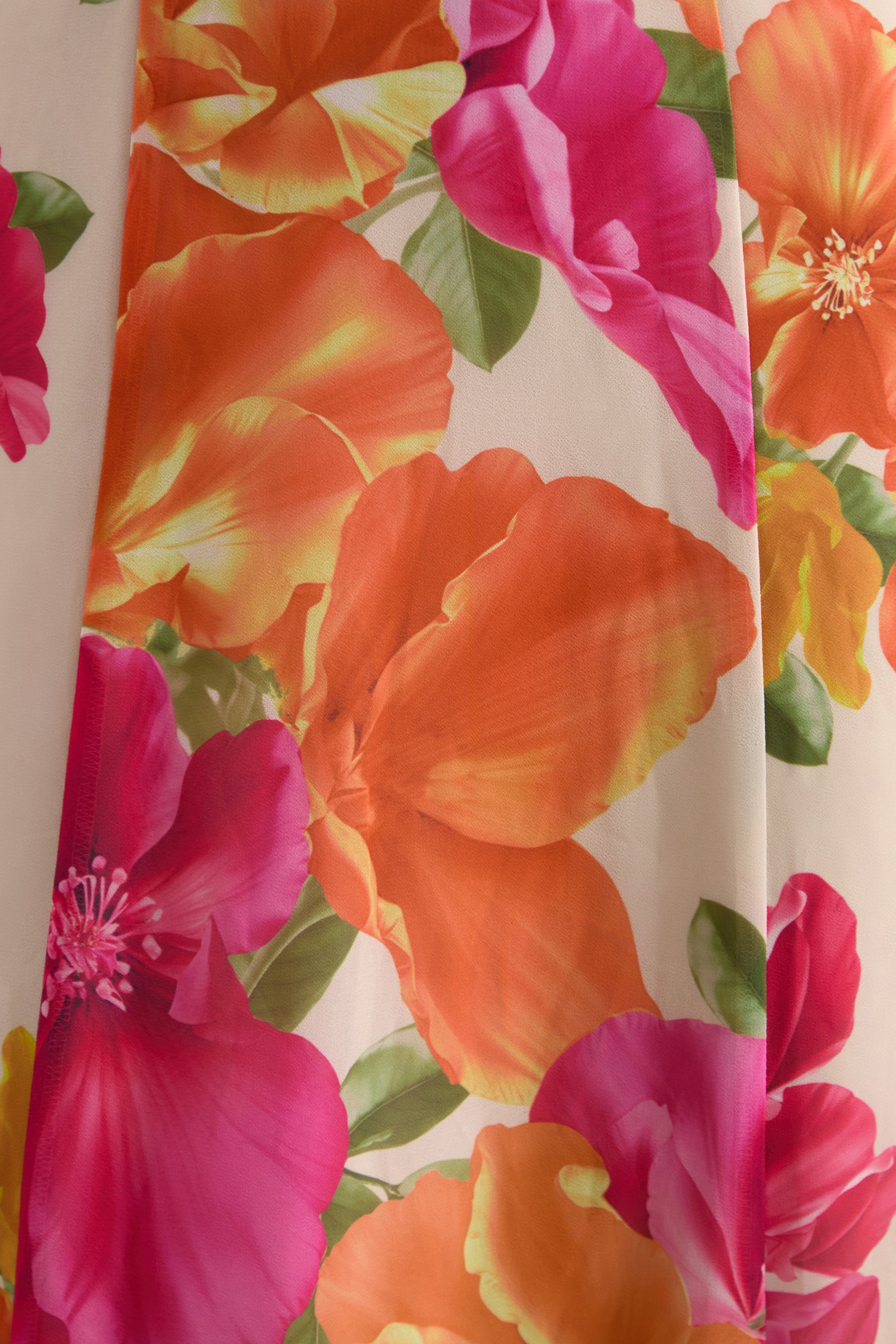 ECM_HR_CL138614070 - Naelle | Orange Floral Print Chiffon Plunge-Neck Maxi Dress With Ruffled Detailing 4.jpg