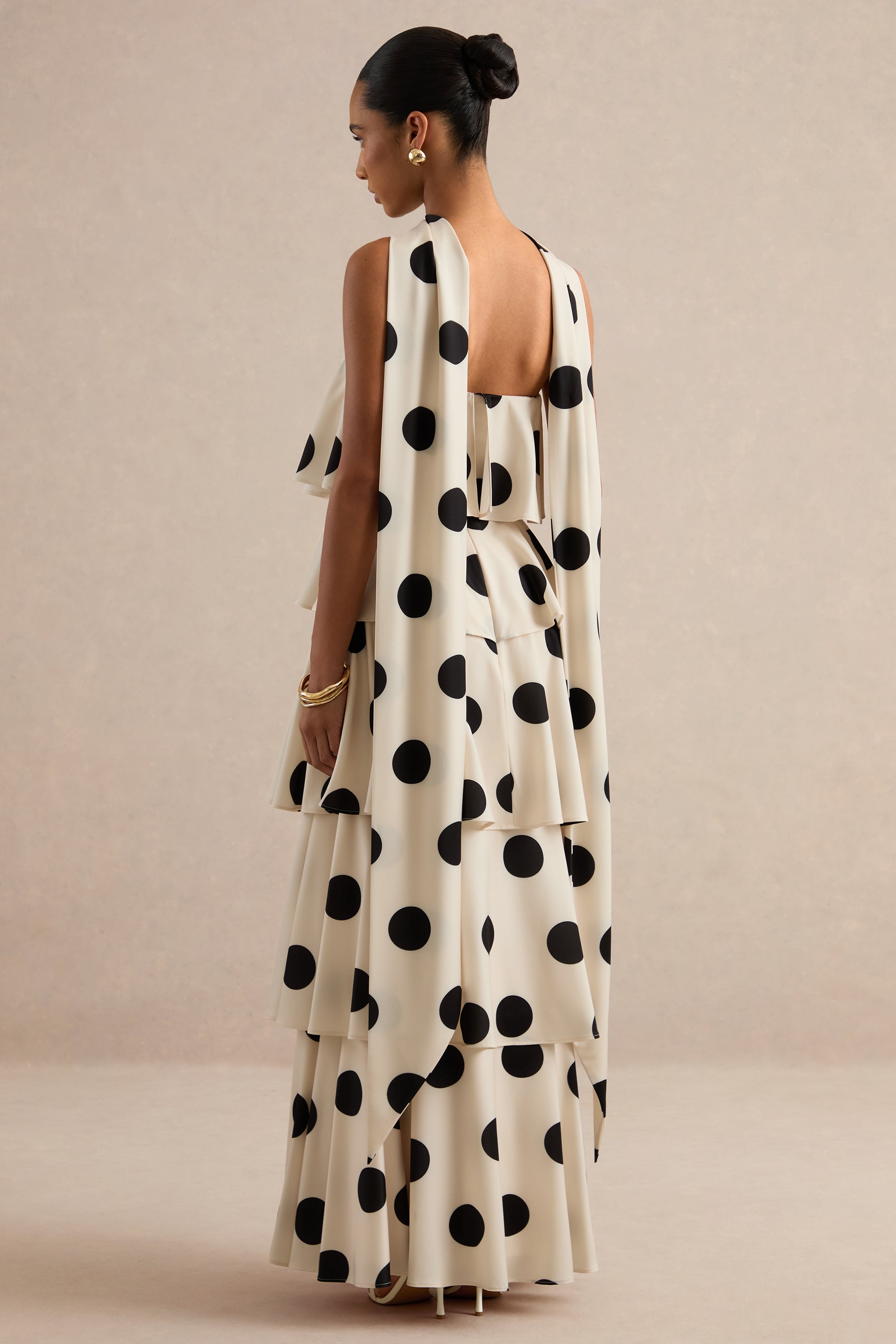 ECM_HR_CL138631111 - Talise _ Cream Polka-Dot Satin Bandeau-Neck Tiered Maxi Dress With Scarf Detail 6.jpg