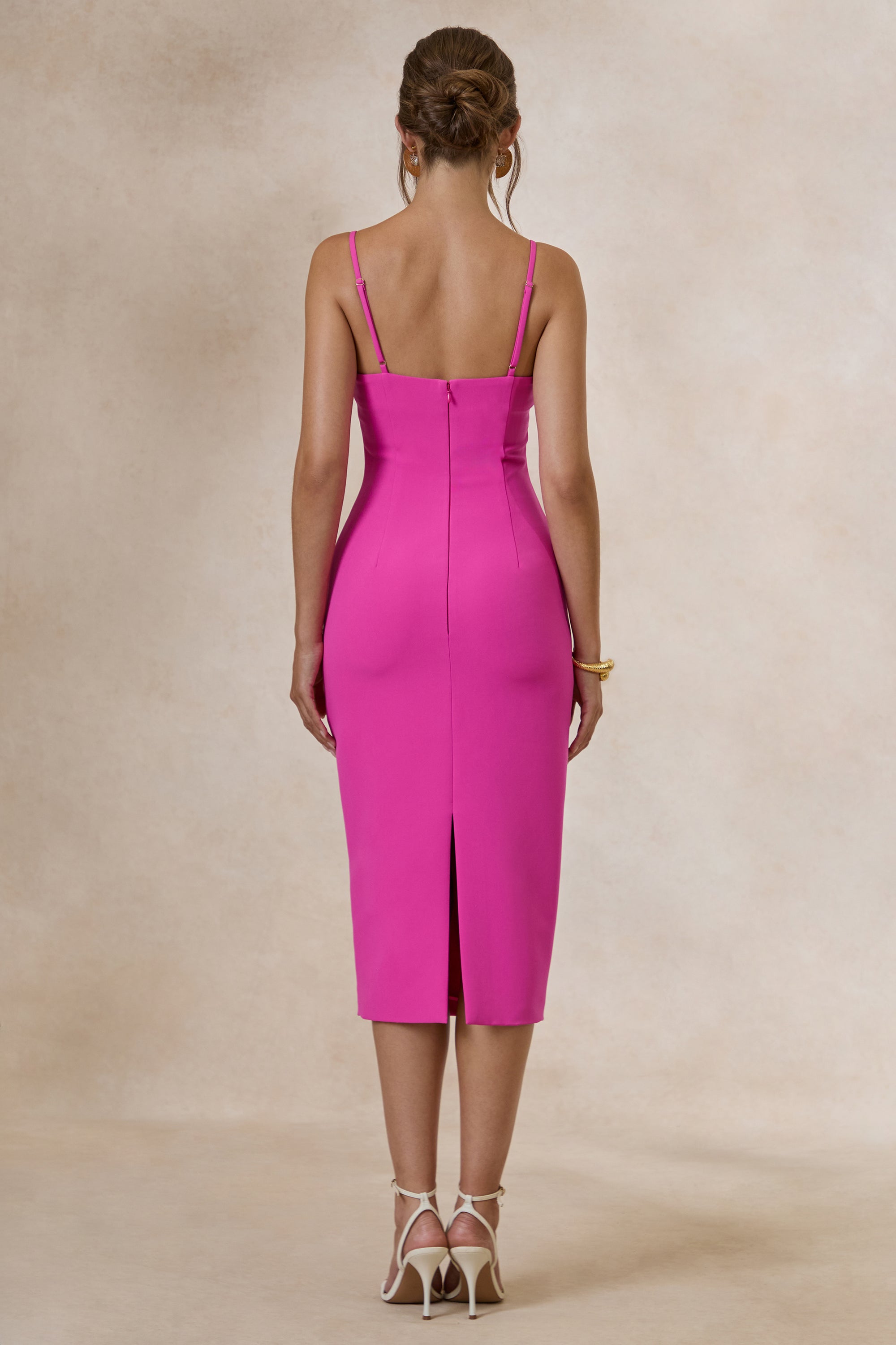 ECM_HR_CL138638080 - Celandia _ Hot Pink Midi-Dress With Removable Cape9.jpg