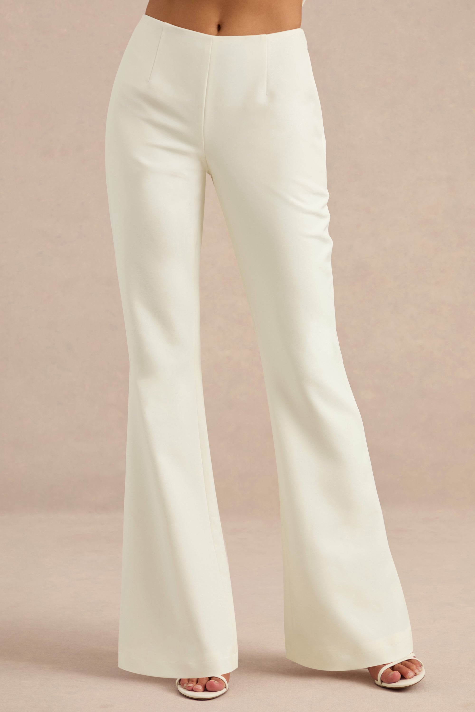 CL138705111 - Ysabel Cream Kick Flare Tailored Trousers12.jpg