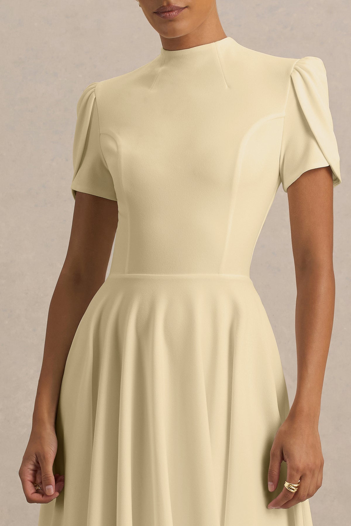 ECM_HR_CL138715121 - Vicky Lemon High Neck Midi Dress With Puff Sleeves 01.jpg