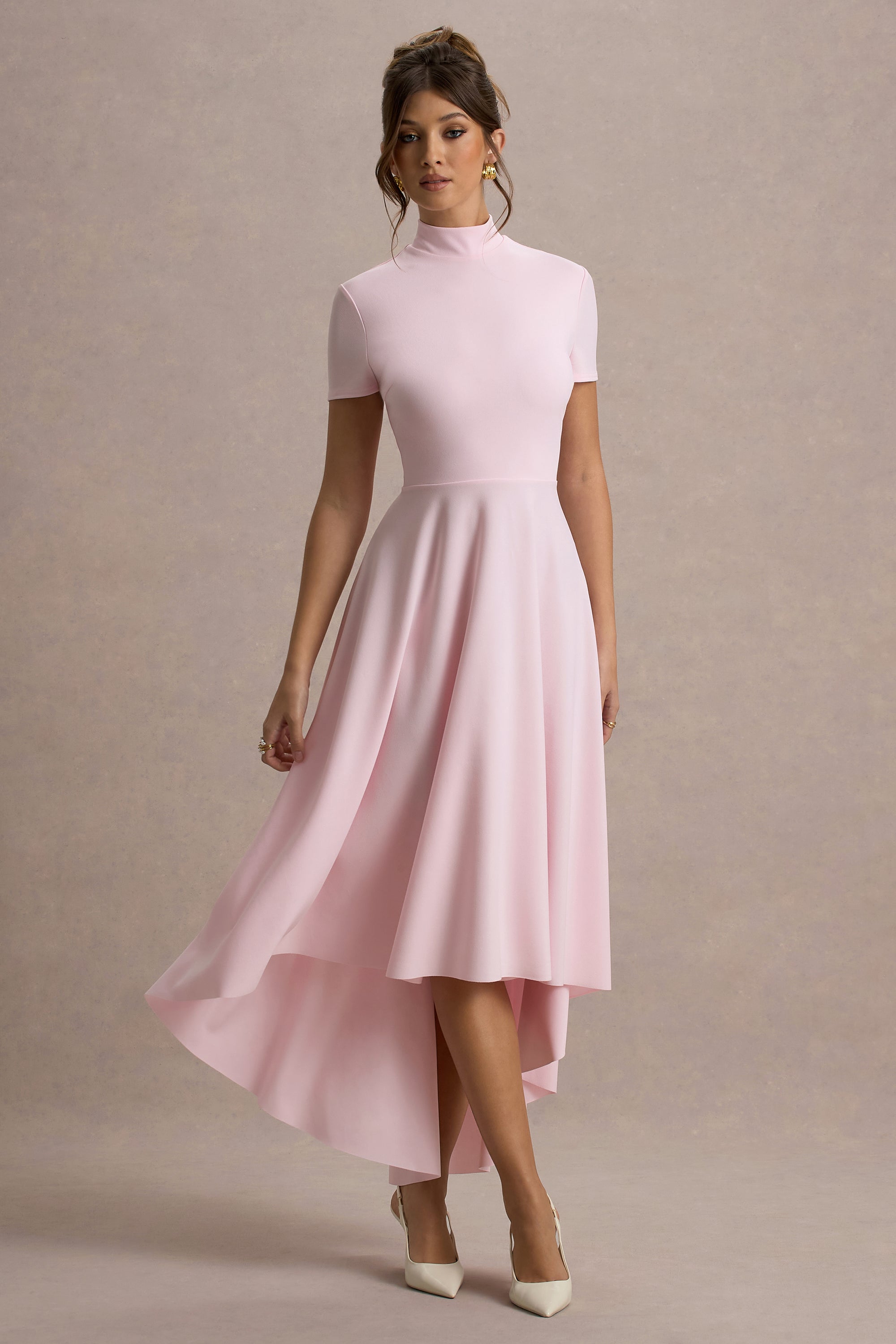 ECM_HR_CL138718081 - Bellona  - Pink High-Neck High-Low Midi Dress 3.jpg