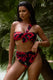 Bowline | Multi Print One Shoulder Knotted Bikini Top
