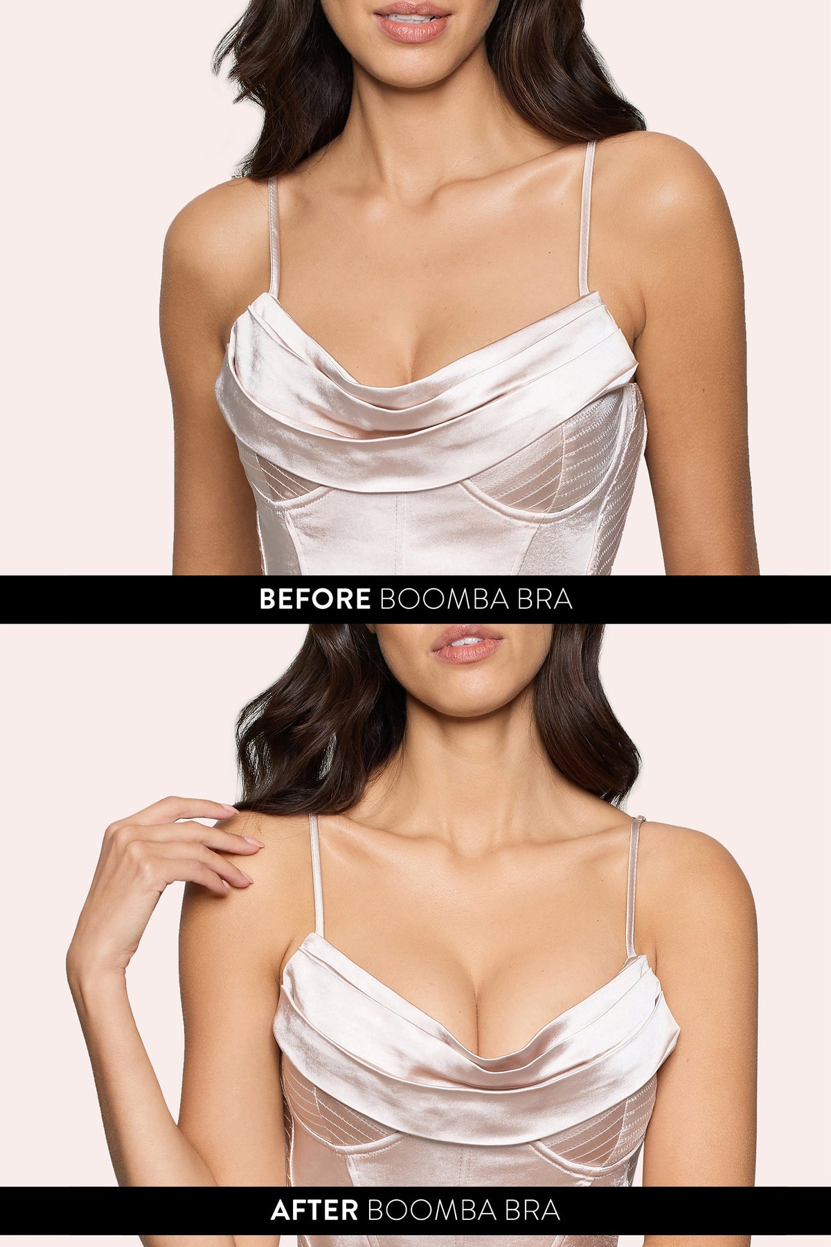 Magic Sticky Bra | حمالة صدر مبطنة لزجة من Boomba بلون كراميل