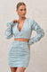Break Of Day | Sage Ruched Mini Skirt