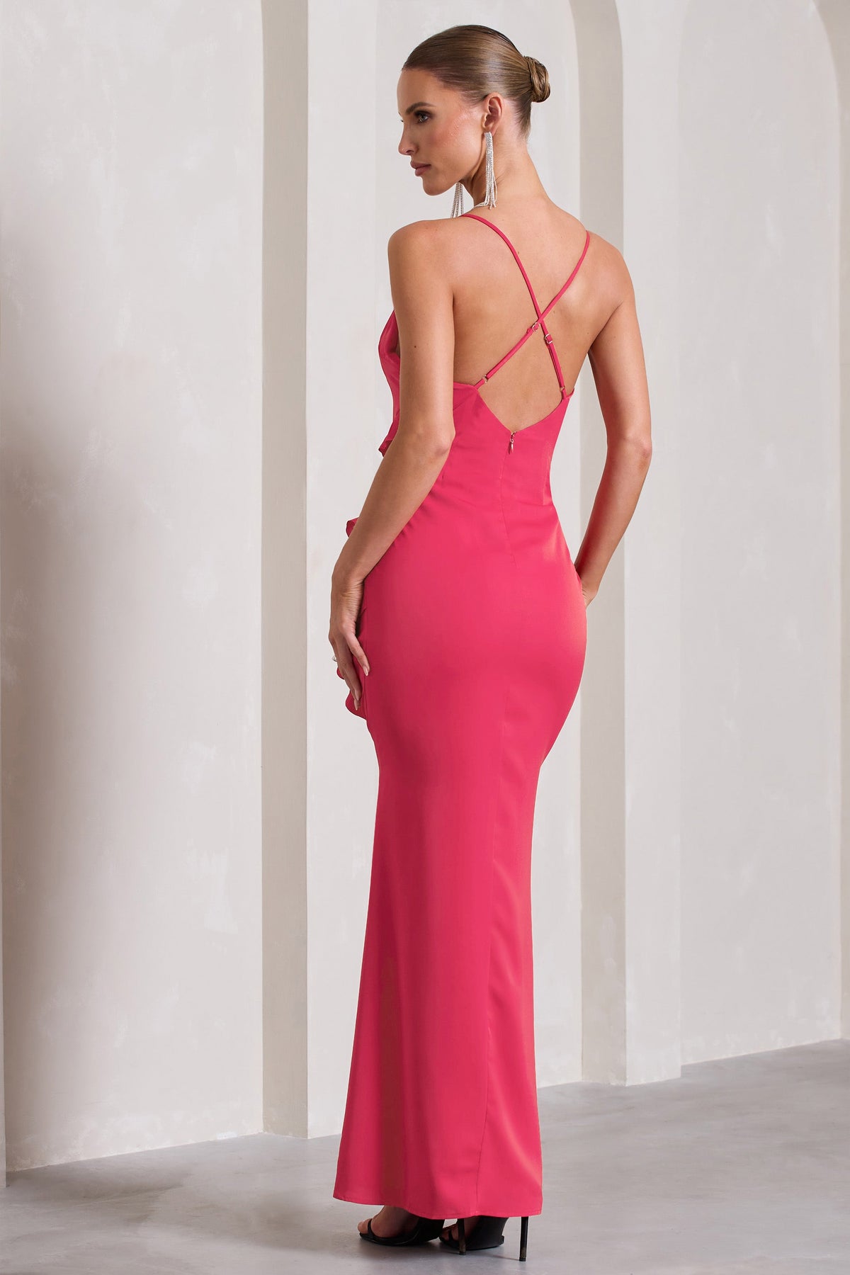 WB_CL127687073-RunTheWorldHotPinkSweetheartNecklineRuffleMaxiDress9