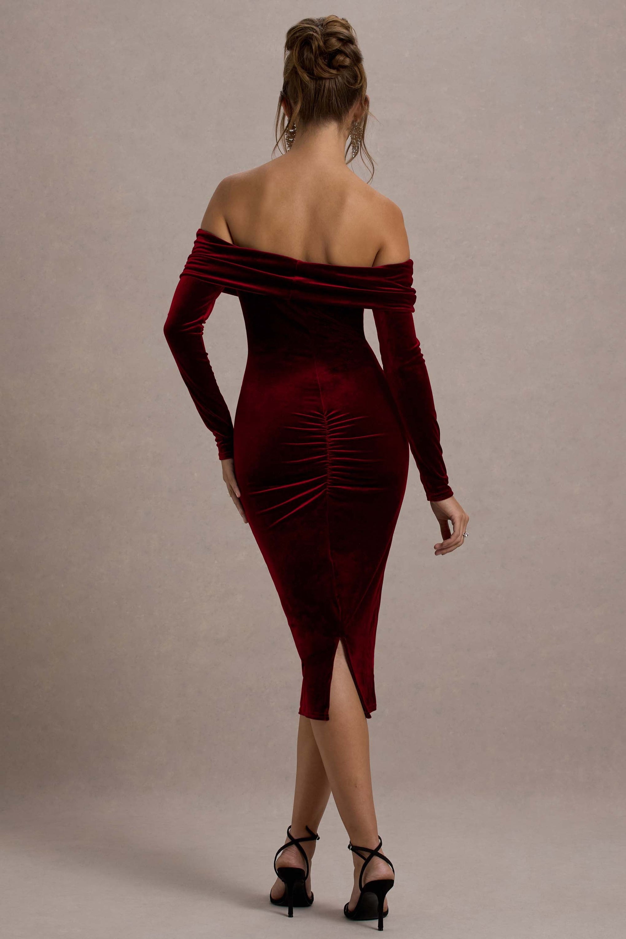 WB_CL130062037-Compliment_BerryVelvetBardotMidiDress5_RECOLOURED