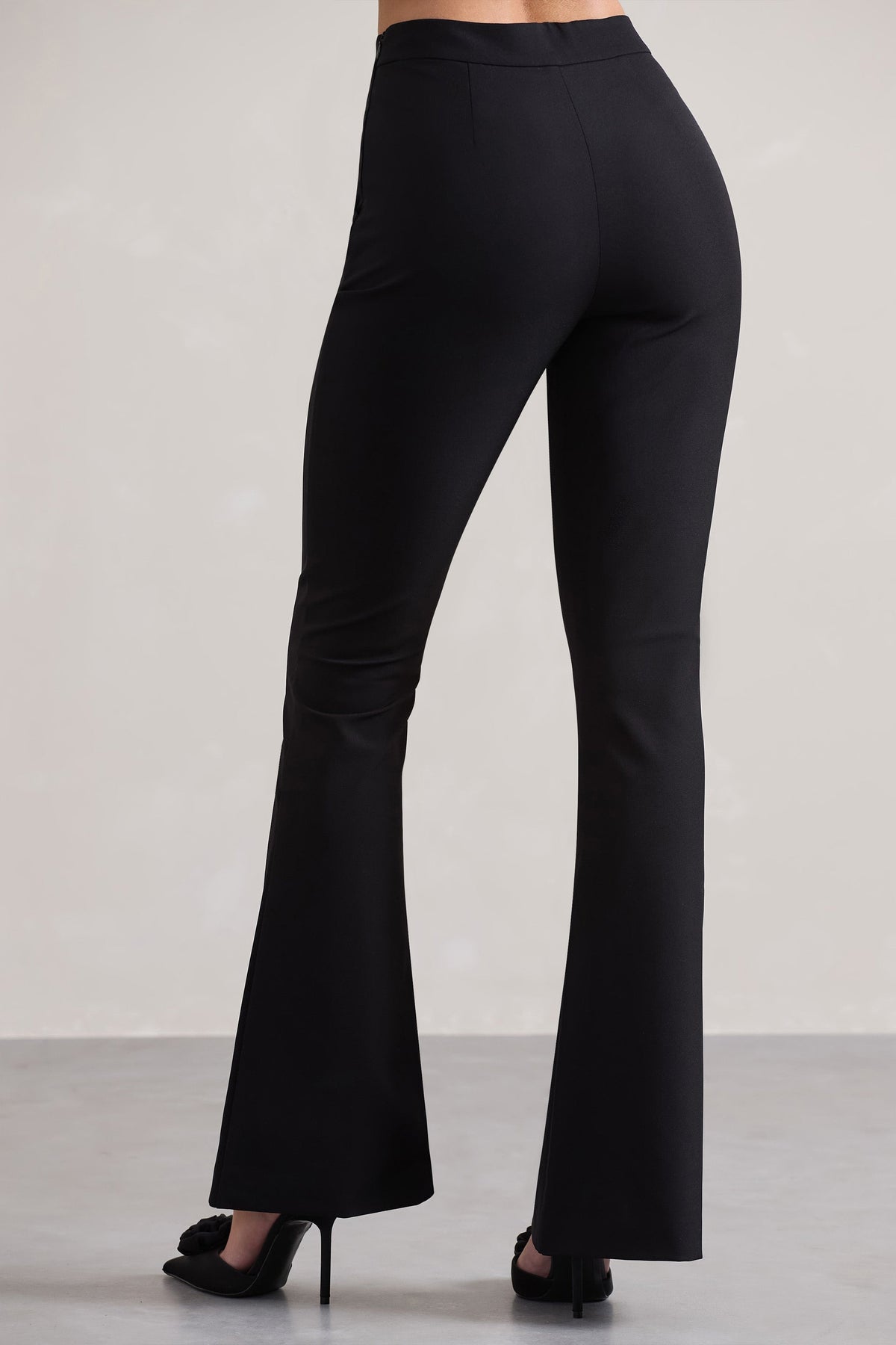 Purpose | Black Flared-Leg Trousers