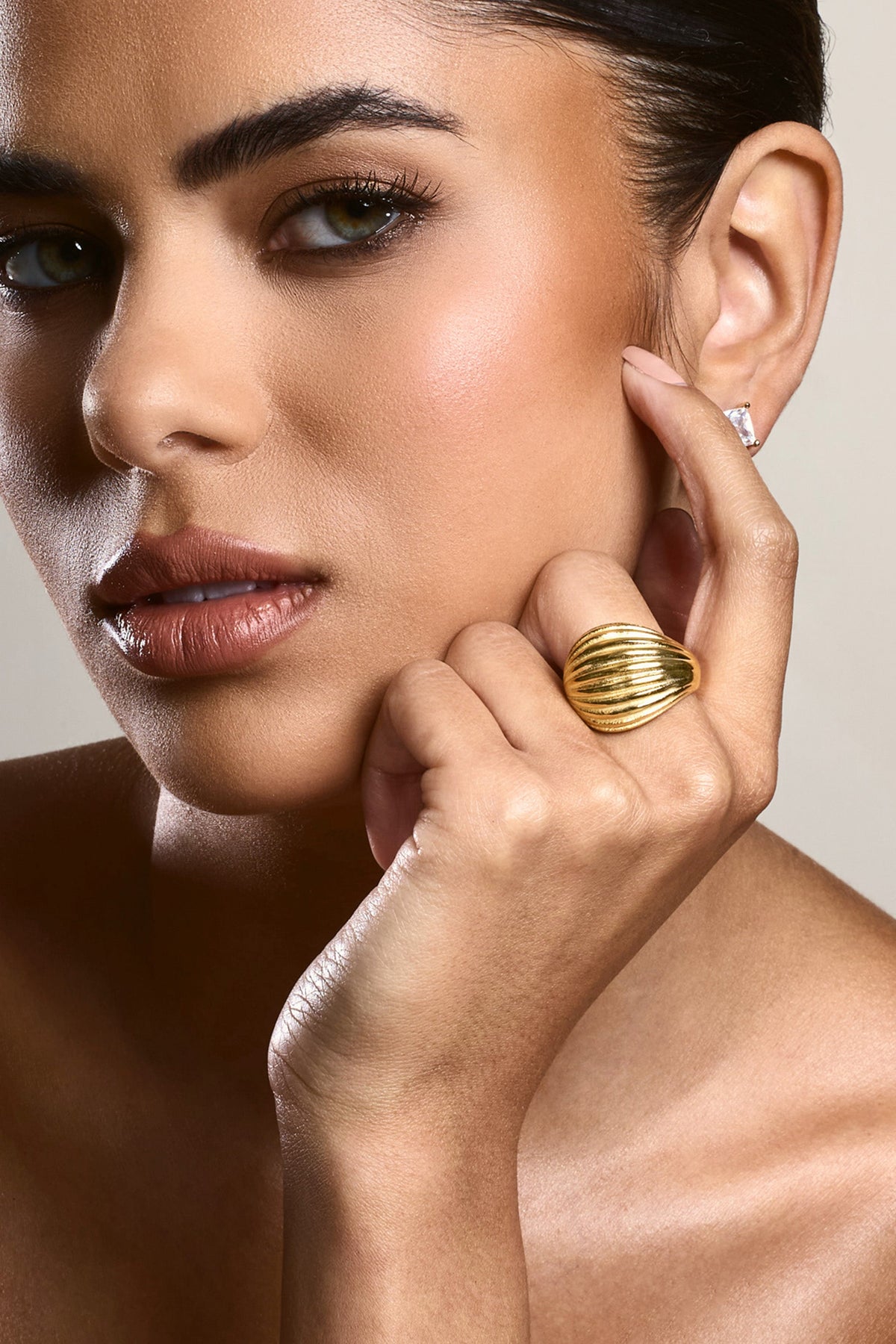 Robin | Gold Statement Ring