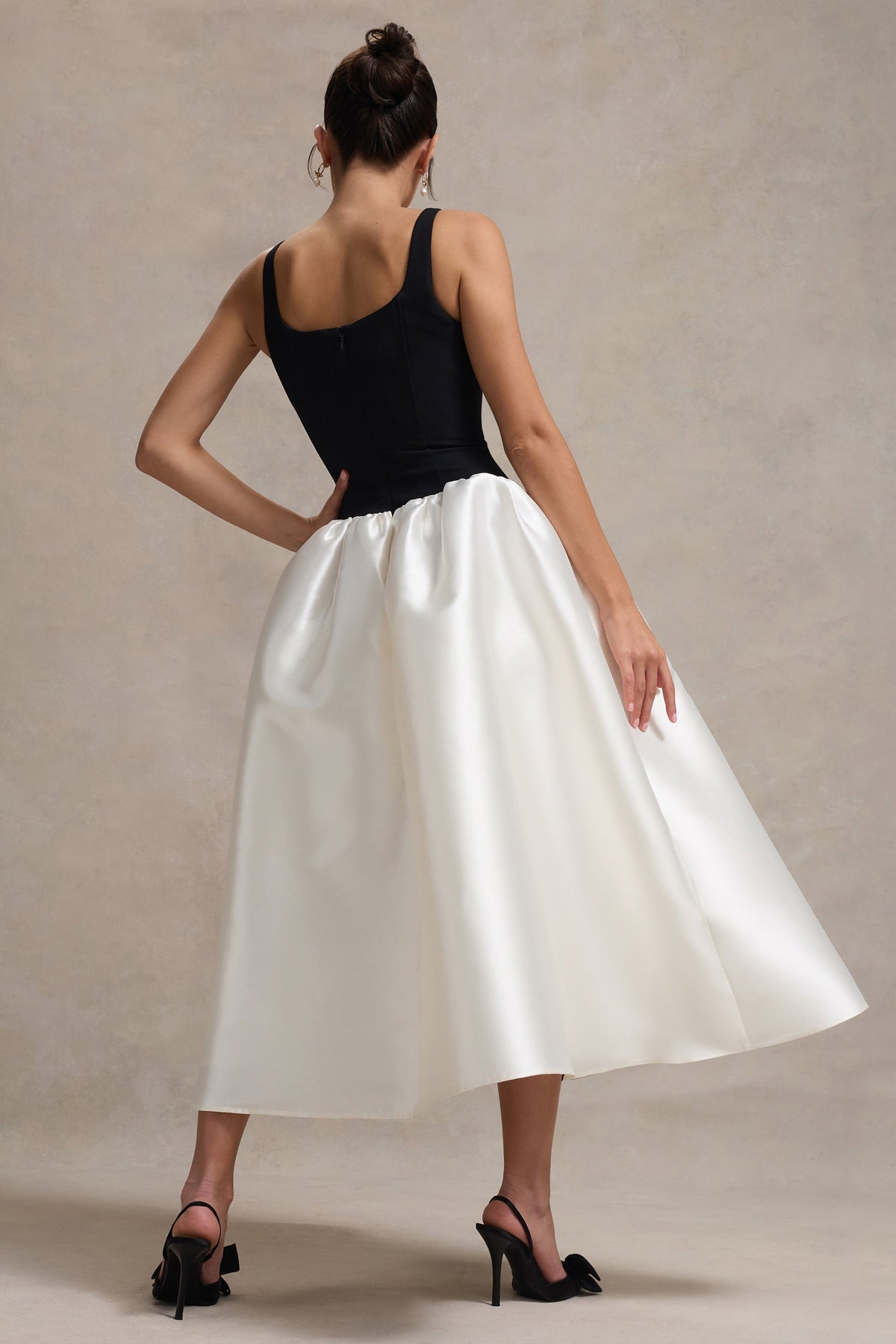 volume skirt midi dress Light Blue Fit & Flare Midi Skirt | Whistles US