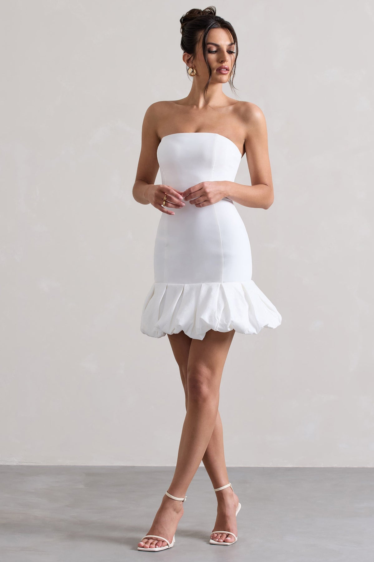 WB_HR_CL134755005-LisciaWhiteBandeauMiniDressWithRuffleTrim1