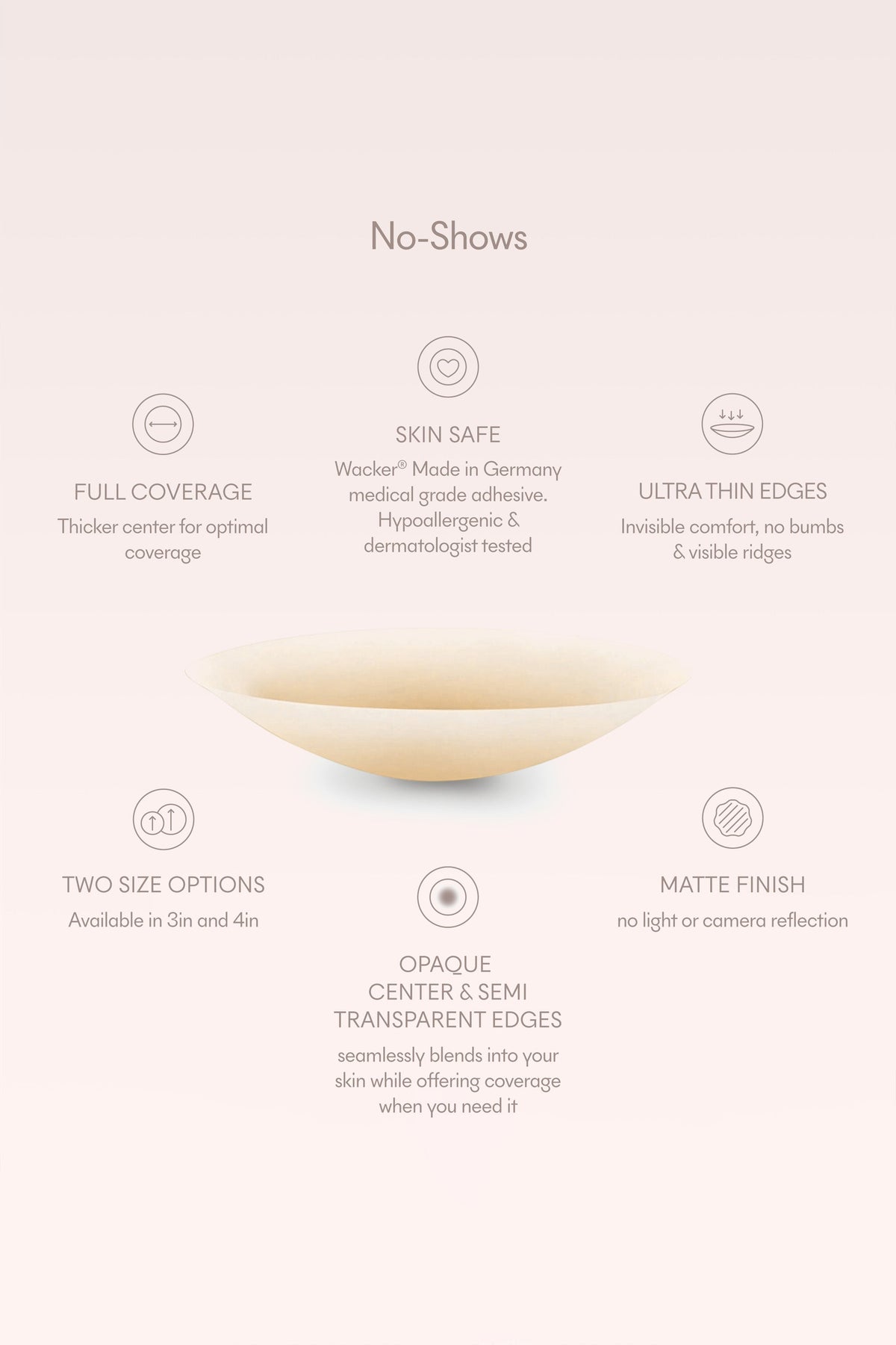 No-Show | NOOD غطاء حلمة دائرية مقاس 3 بوصة رقم 5