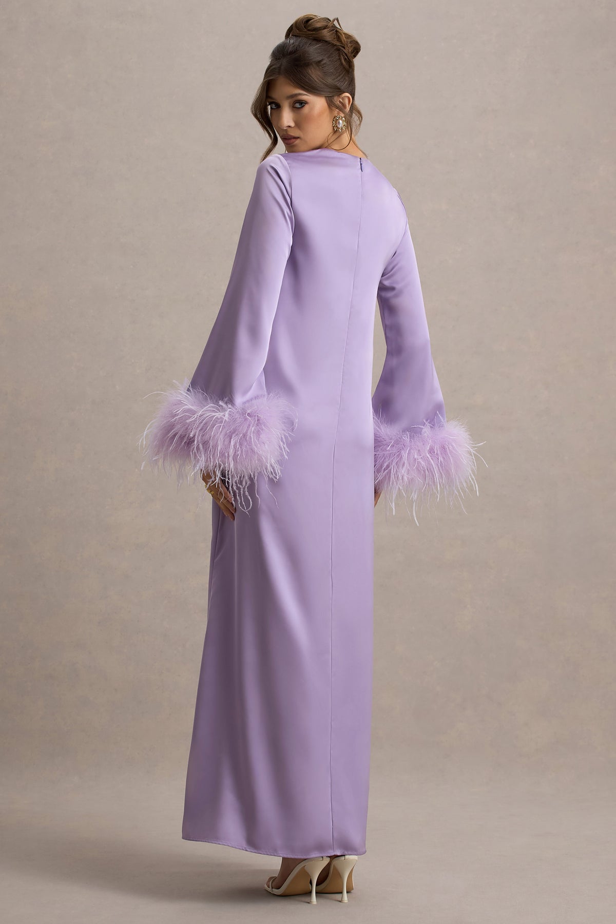 purple feather trim dress Life Of The Party Purple Feather Trim Sequin Dress SheLikesBVI.com