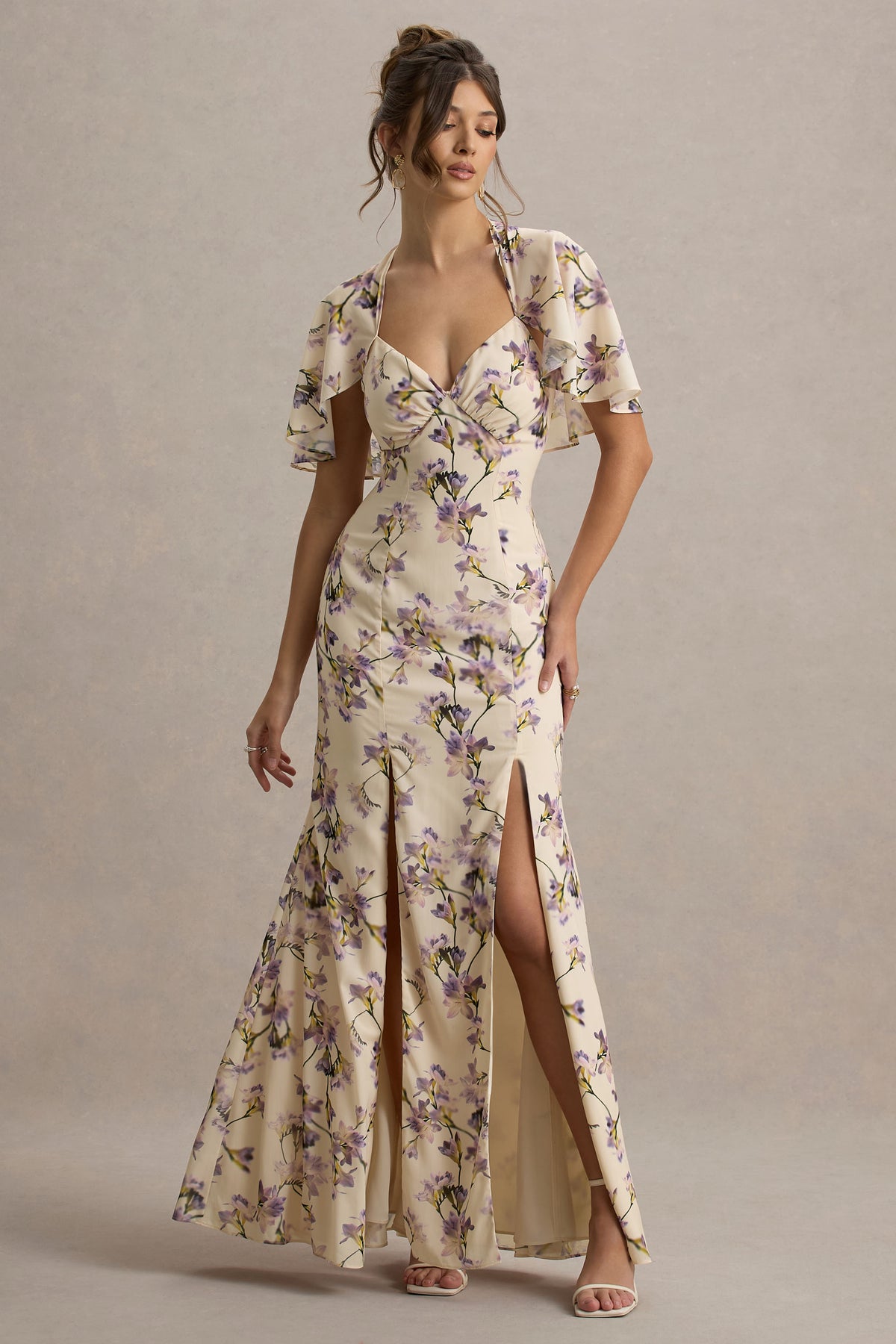 club l floral dress Bold Floral Print Dress by ADELE
